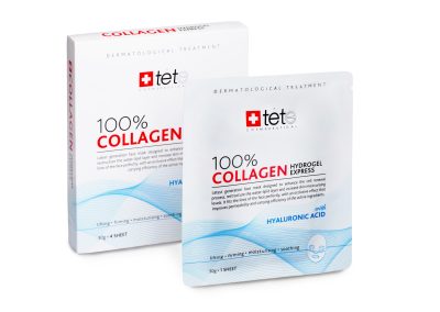 TETe 100% Collagene Hydrogel Mask - гидроколлагеновая маска моментального действия, упаковка (4 штуки)